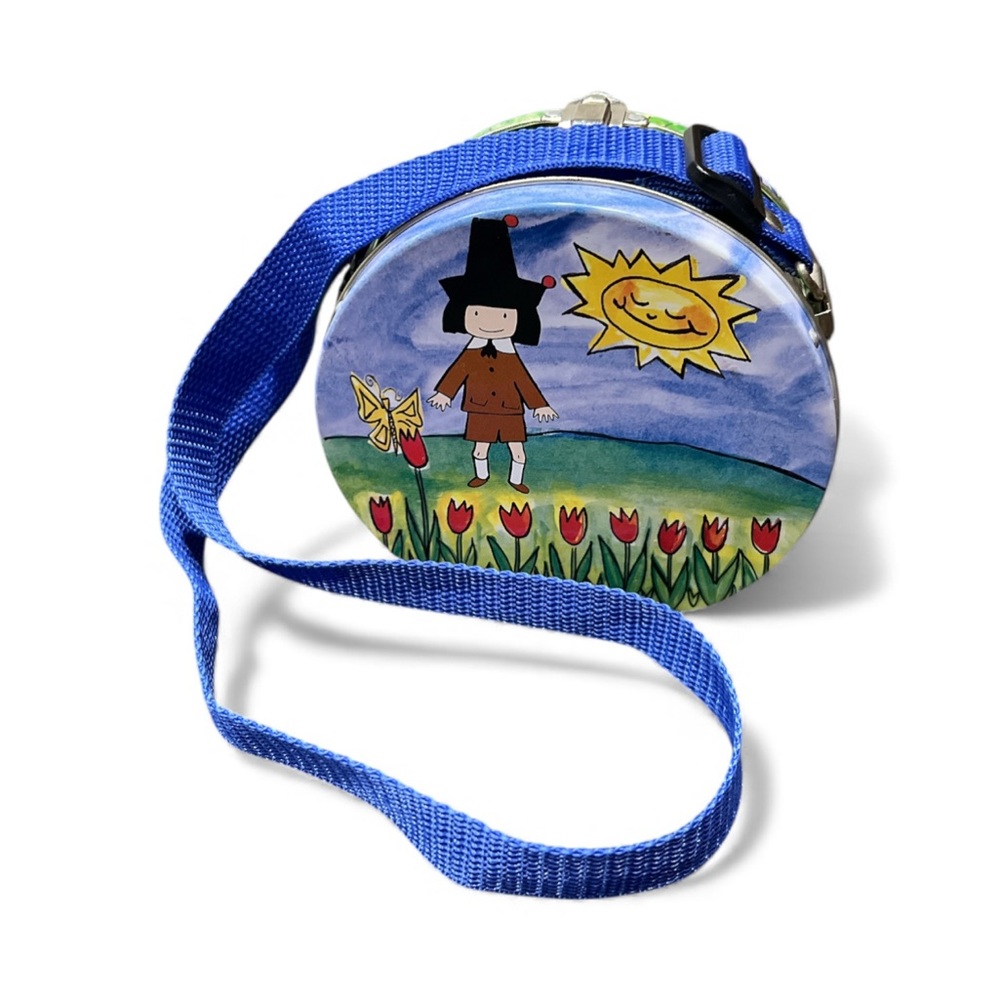 Vtg Y2k Madeline Schylling Mini Metal Tin Purse W/strap Childrens Cartoon - Picture 2 of 3